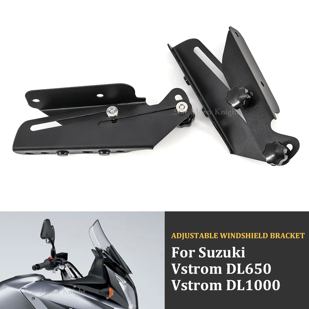 For Suzuki Vstrom DL1000 V-strom DL650 DL 650 1000 Windscreen Adjusters CNC Windshield Bracket Windshield Support Holder kits