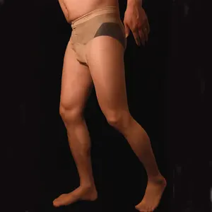 Кружевные сексуальные мужские колготки U выпуклая сумка складные чулки блестящие сексуальные с открытой промежностью обтягивающие Чулки Одежда для геев размера плюс