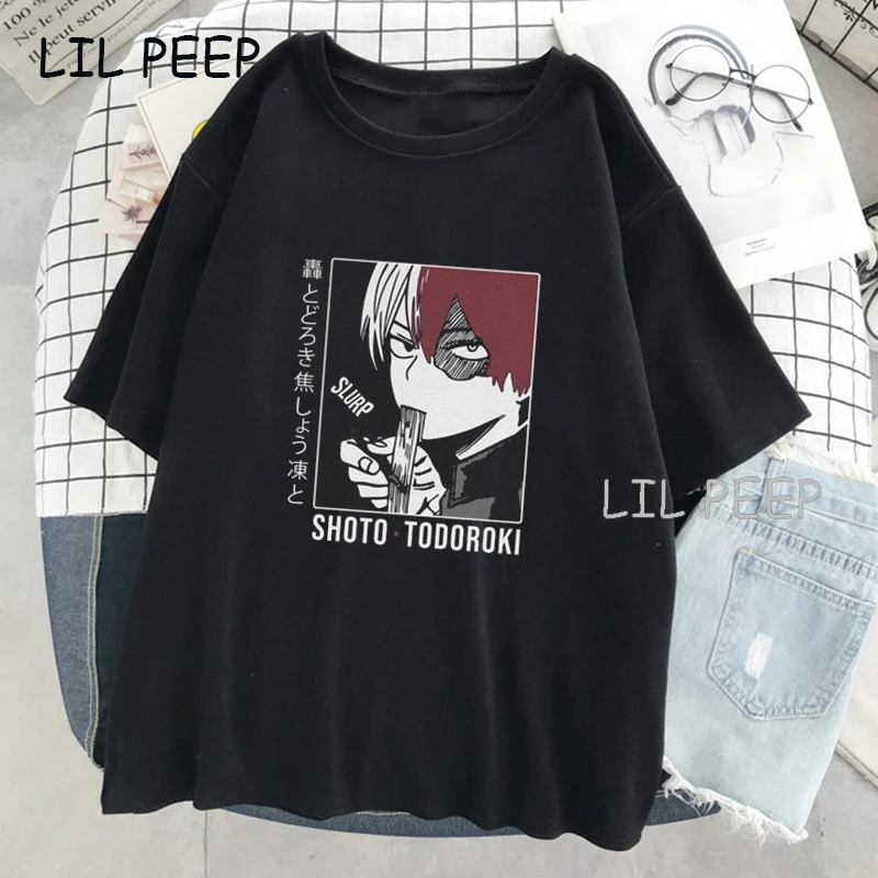 

Женская футболка с принтом манги, в стиле Харадзюку