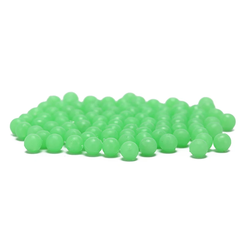 100 шт./лот Светящиеся в темноте Круглые бусины 5 мм рыболовные приманки плавающие