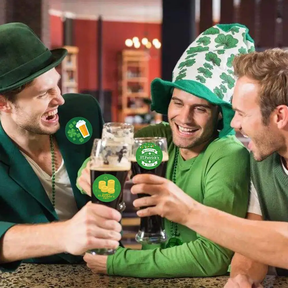 В стиле Св. Патрика День Святого Валентина ирландское зеленый трилистник флаг