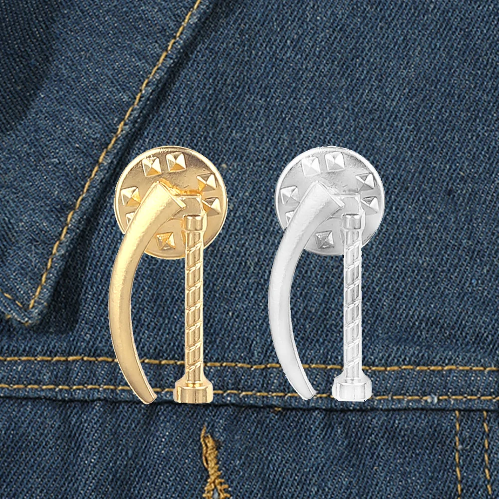 Брошь-Ларингоскоп золотого и серебряного цвета значок для медицинских больниц