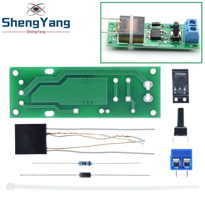 HV-1 высокое Напряжение генератор зажигания дуги DIY Kit дуговой дуговая сигаретная