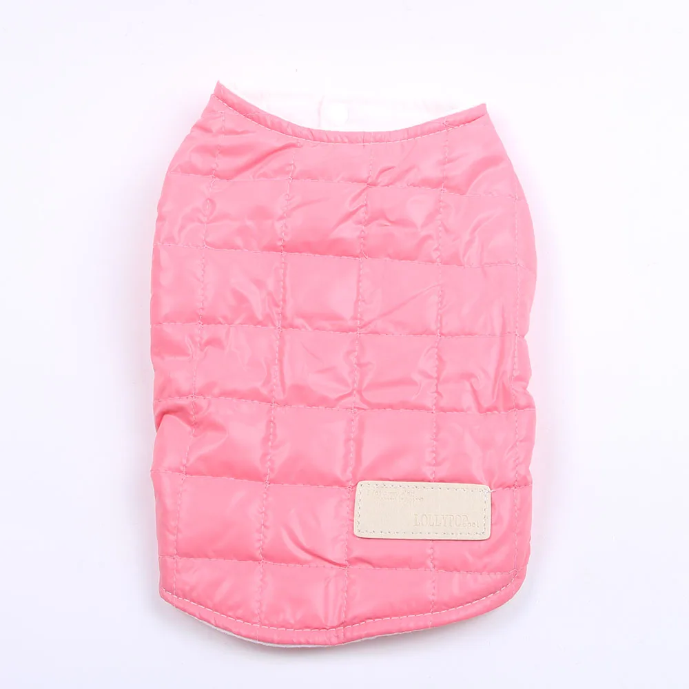 Winter Pet Dog Warm Vest Coat Solid Cat Puppy Jacket Pet Puppy Windproof Apparel 3 Colors