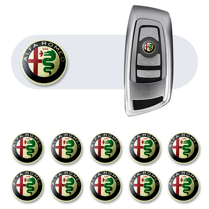 Маленькие наклейки с логотипом автомобиля 10 шт. для Alfa Alpha Romeo 159 147 156 Giulietta Mito