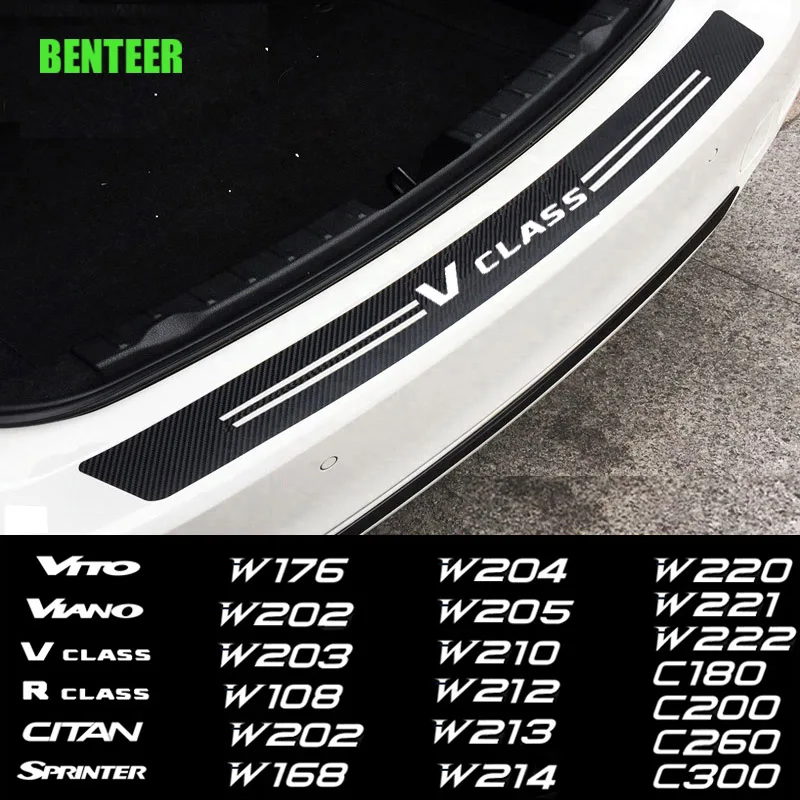 

Carbon Fiber Car Bumper Sticker For Mercedes Benz AMG CITAN R V CLASS SPRINTER VIANO VITO W203 W204 W205 W124 W213 W212 W214