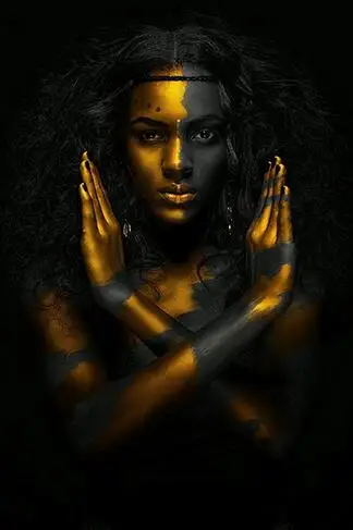 Лот стиль на выбор черная и Золотая Африканская женщина индийская