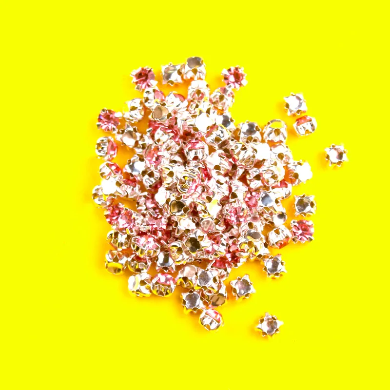 DIY 100p цветные пришивные стразы из хрустального стекла драгоценные камни
