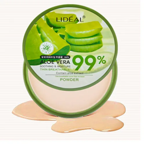 

Face Powder Compact Makeup Moisturizing Pressed Powder Palette Concealer Contour Aloe essence Nude Cosmetics 3 Color