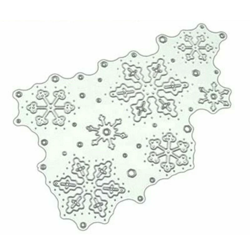 DIY штамп для вырезания Рождественская Снежинка металлические штампы