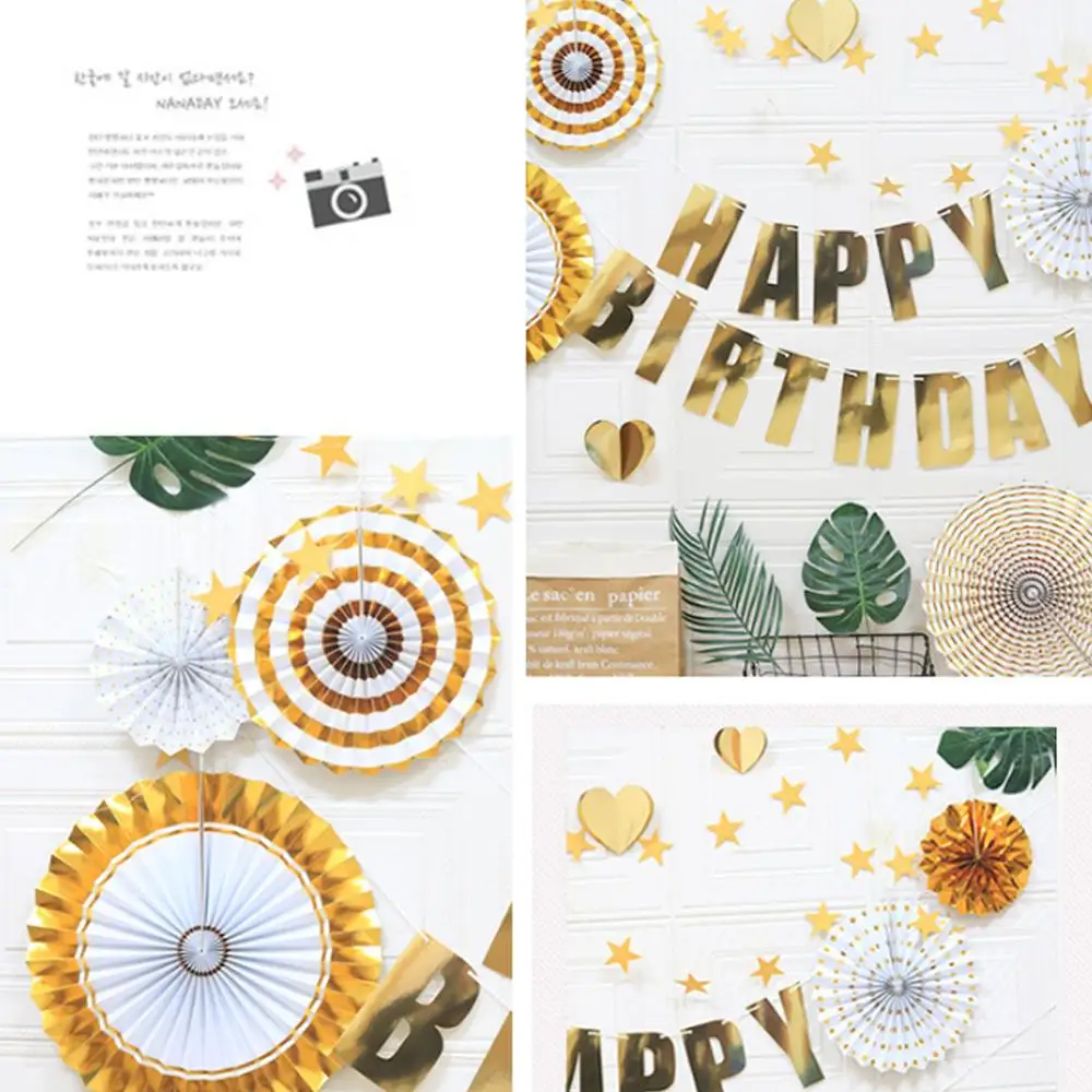 

Happy Birthday Banner Bunting Flag Birthday Party Decoration Kids Decoration Children's Ornament Baby Colorful Girl Boy Garland