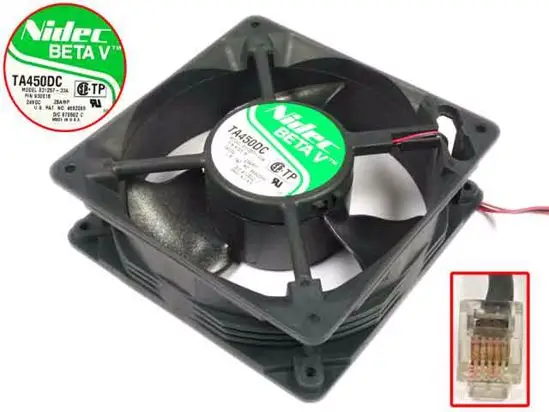 

Nidec B31257-33A FRU P/N:930016 DC 24V 0.28A 120x120x38mm Server Cooling Fan