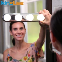 hollywood led makeup mirror light 4 bulb suction cup installation kit for dressing table vanity mirror light battery power suppl