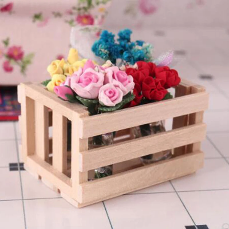 

1 шт. корзина для овощей, фруктов, контейнер, аксессуары для 1:12, кукольный домик и дети, ролевые игры, миниатюрный Ресторан