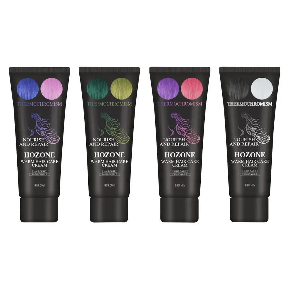 Термохромная меняющая цвет крем чудо-краска волшебный для волос термо