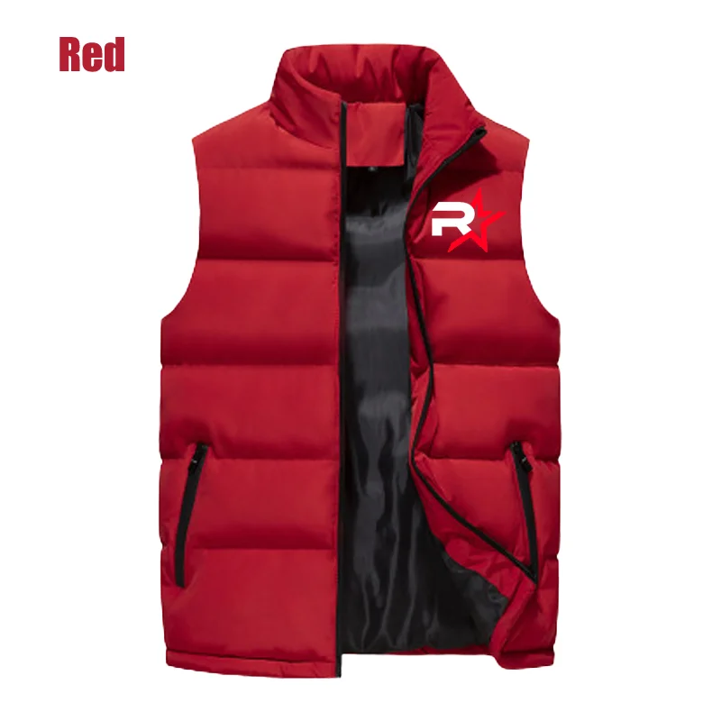 Мужской уличный теплый пуховой жилет Bikinis Secret осенне-зимний с воротником-стойкой