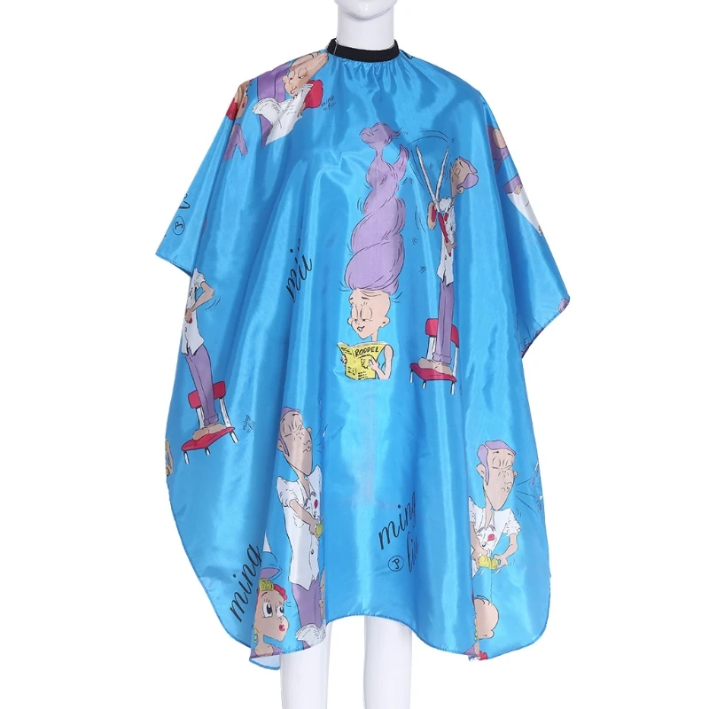 

New Cartoon Salon Waterproof Hair Cut Haircut Barbers Cape Gown Cloth Convenient