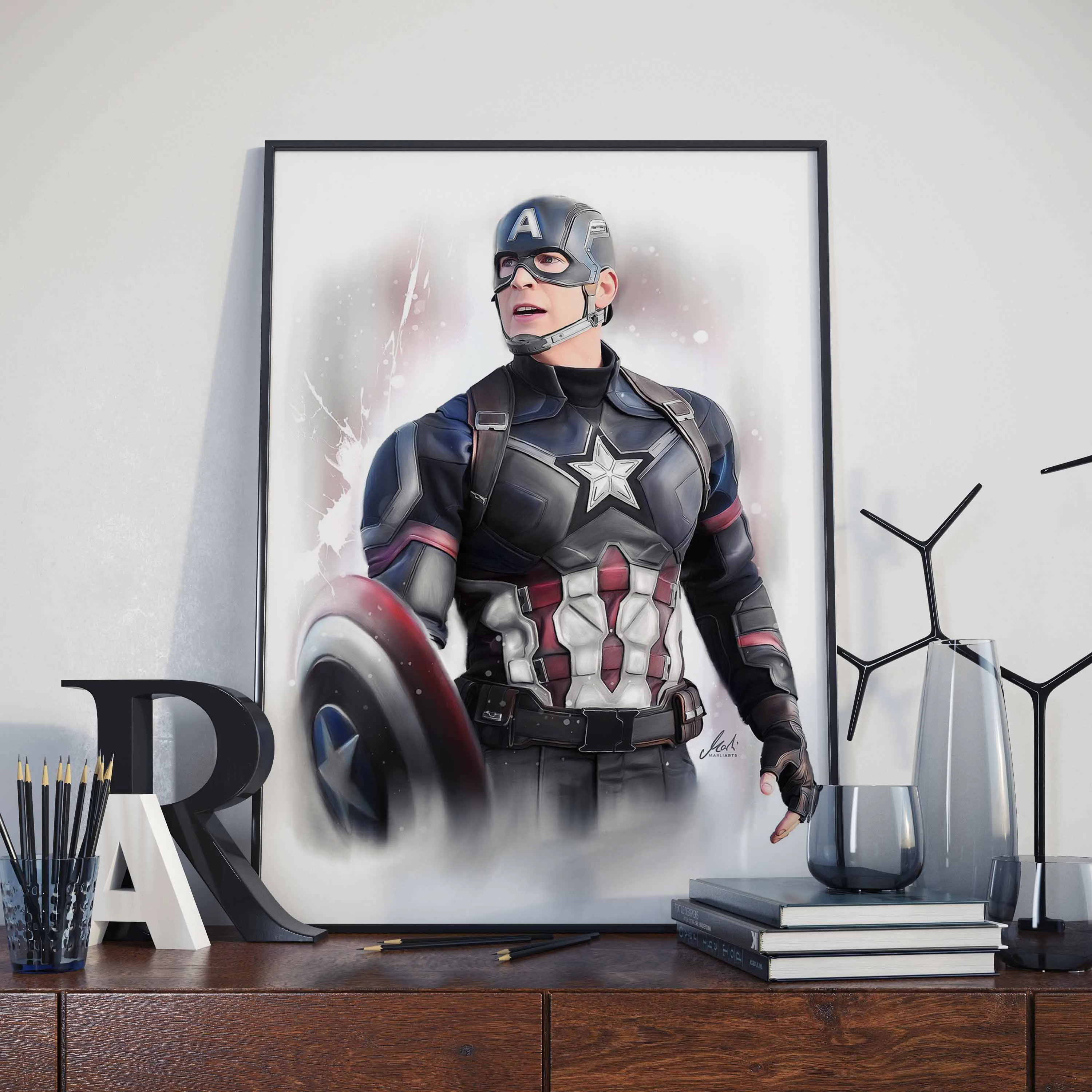 Настенная картина Железный человек Человек-паук | Дом и сад