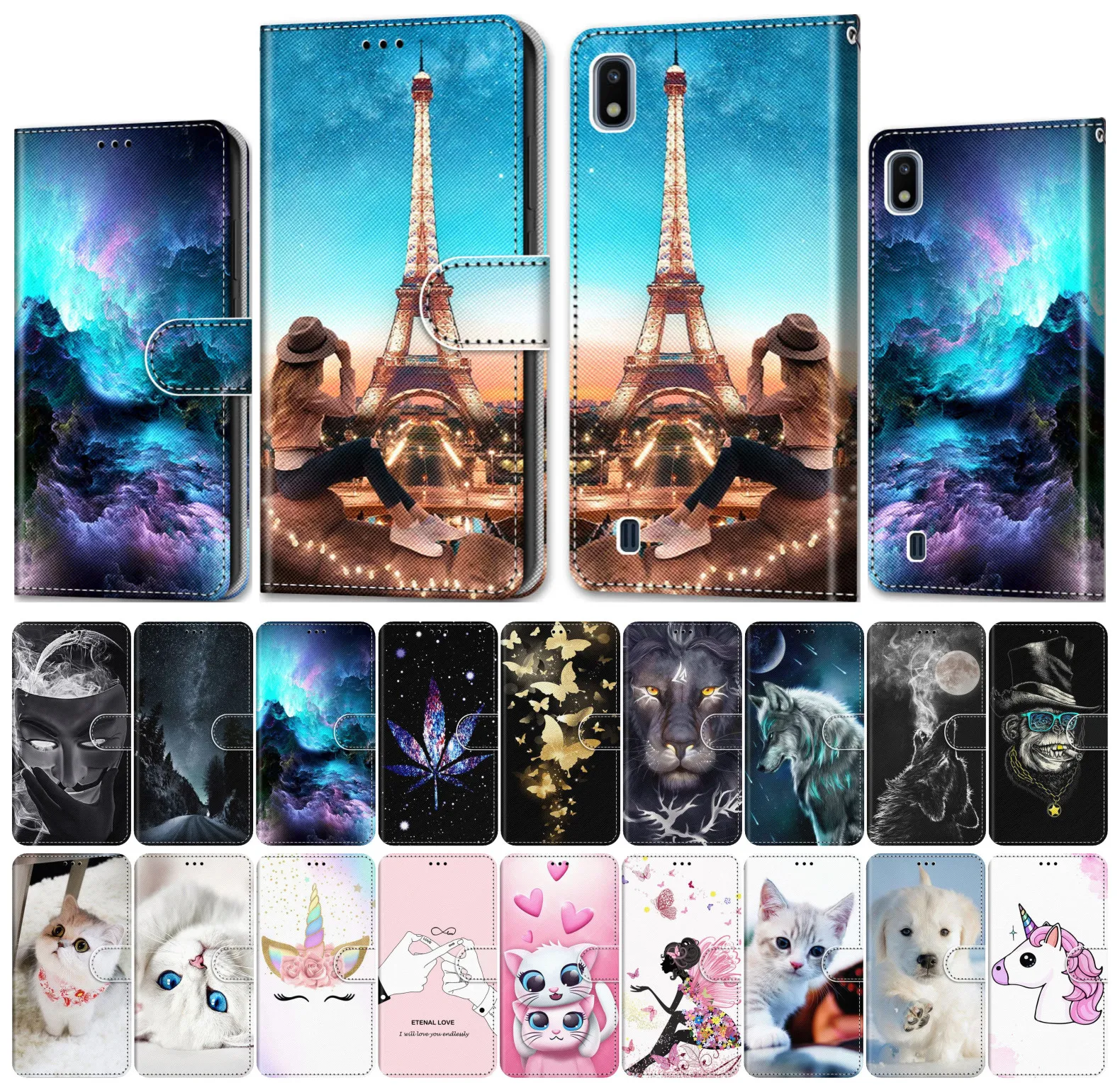 Чехол для Huawei Honor 6A 6C Pro 7X 7S кожаный чехол бумажник телефона милый с изображением