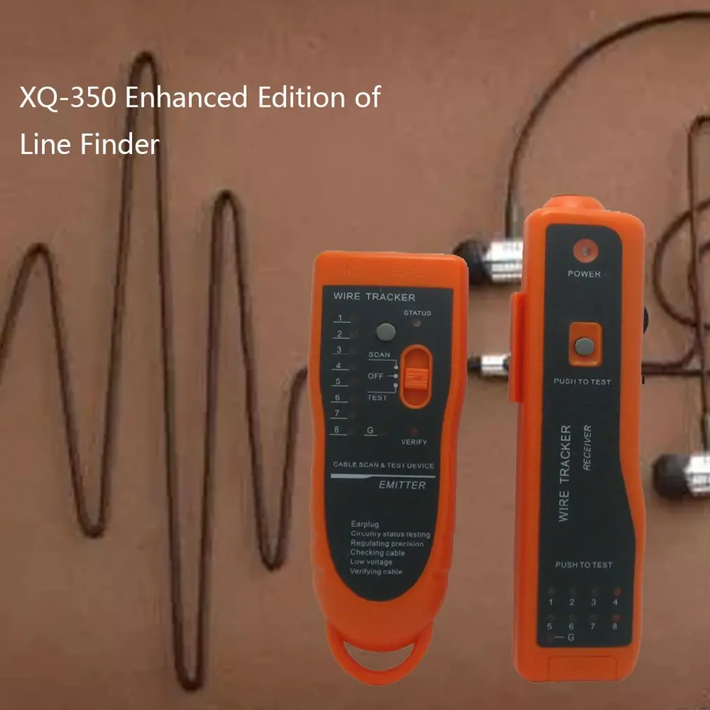 Сетевой тестер кабеля Utp Stp Cat5 Cat6 Rj45 линейный видоискатель Rj11 трекер телефонного