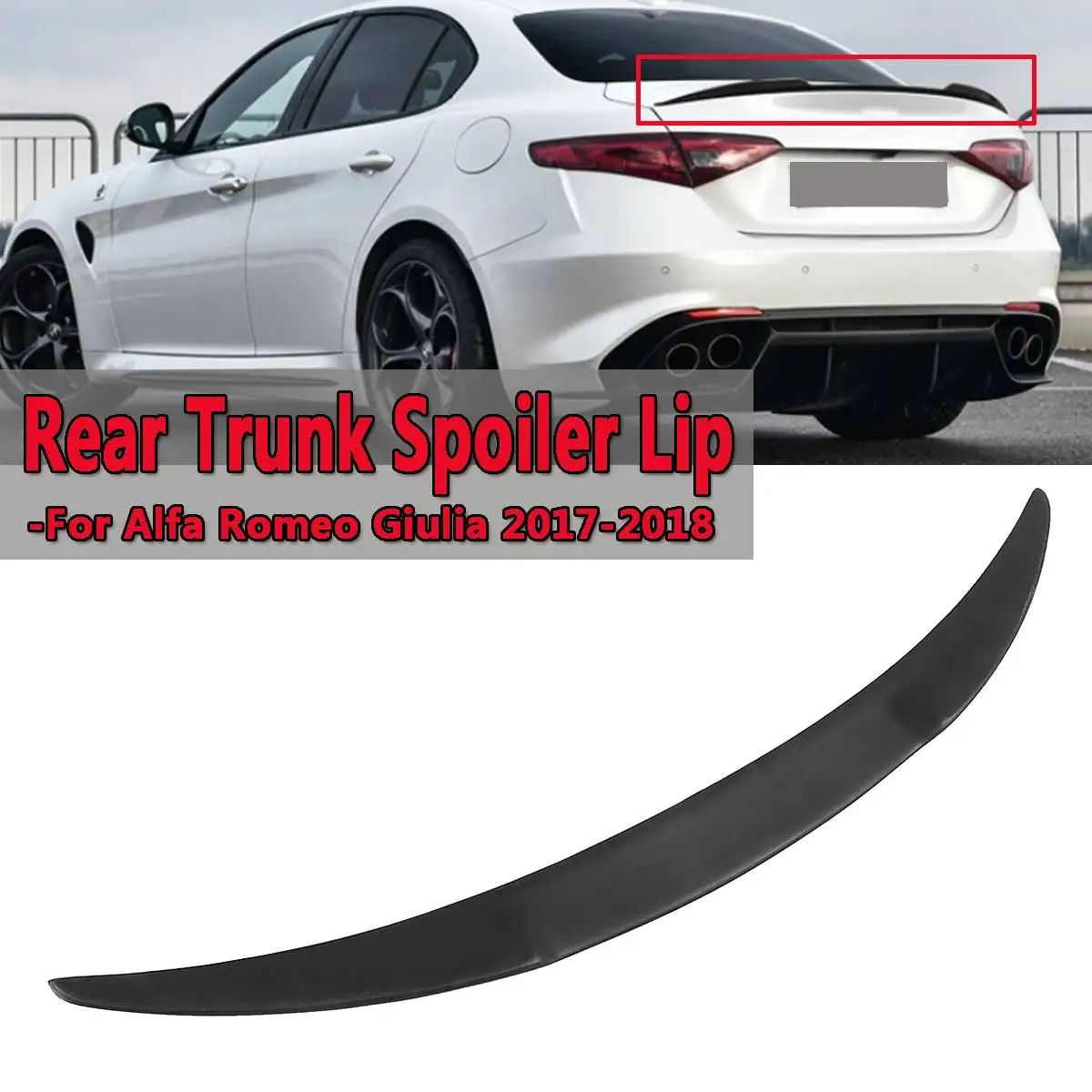 Задний спойлер на багажник автомобиля задний Alfa Romeo Giulia 2017 2018 АБС пластик крышу