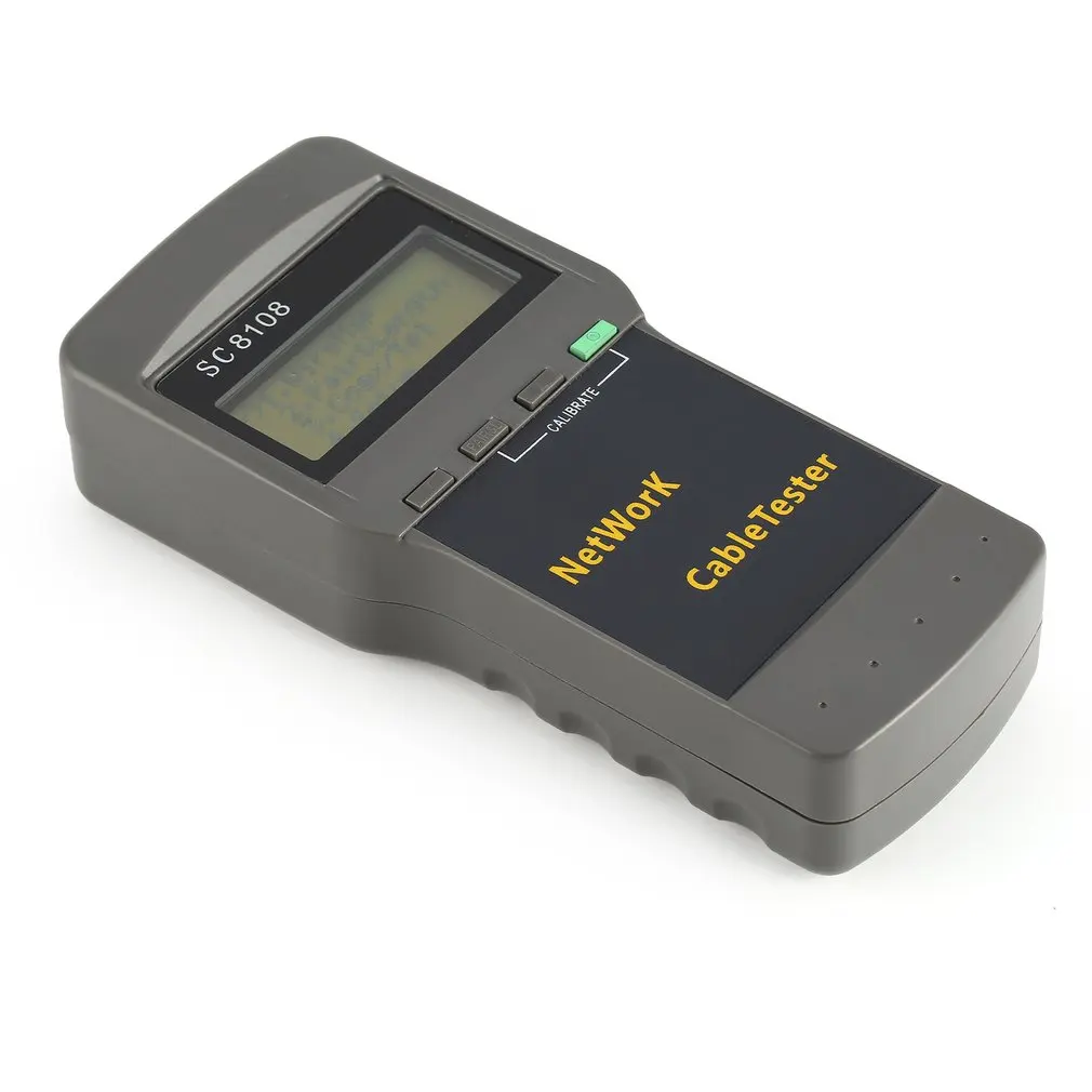 SC8108 Multifunctional Network Tester Portable LAN Phone Cable Meter&Tester Wire Tracker LCD Display 5E 6E RJ45