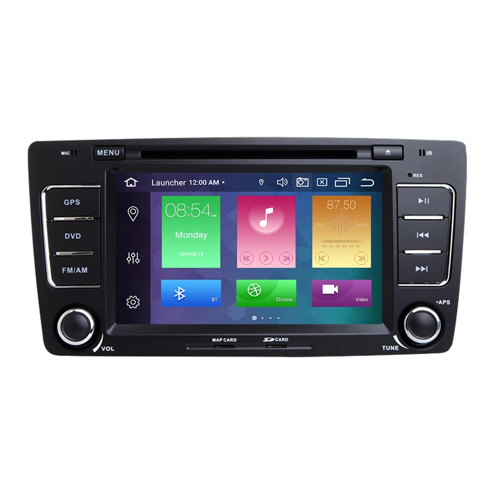 Ips DSP 4G 64G 8 Core 2 Din Android 9,0 автомобильный Радио dvd-плеер для Skoda Octavia 2 3 A 5 A5 Yeti Мультимедиа gps Навигация стерео