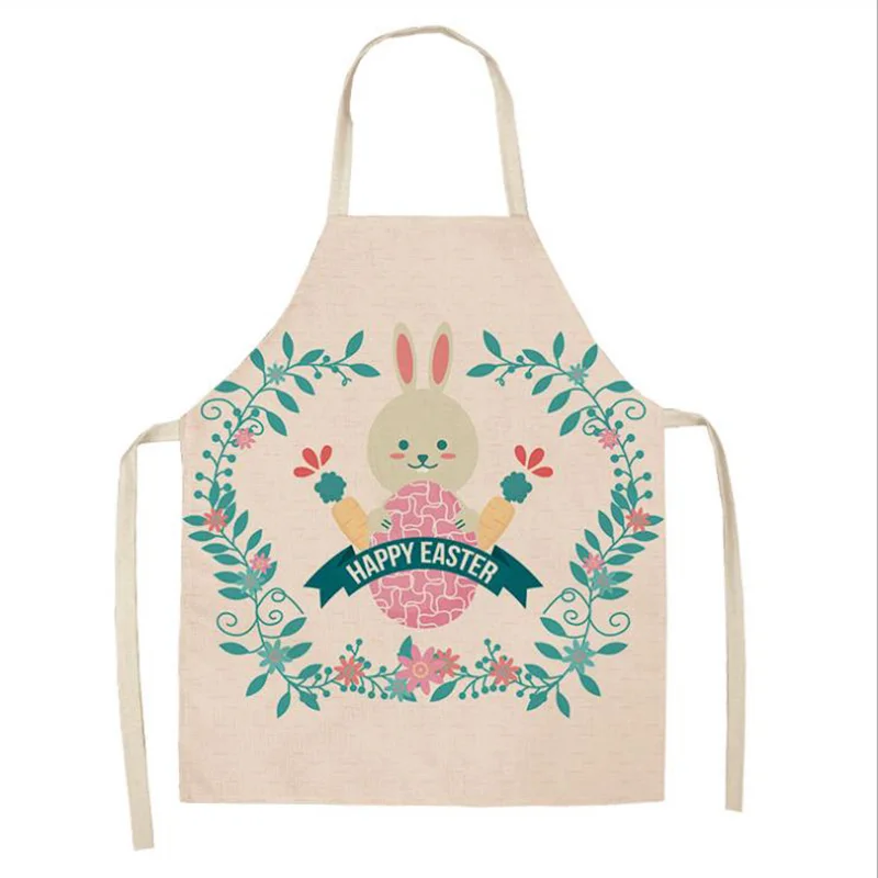 1 шт. изысканный цветок кролик растение льняные фартуки хлопковые скандинавские