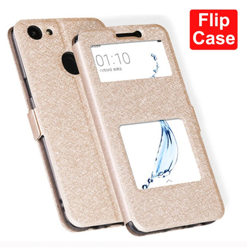 Чехол-книжка для OPPO A79, A79t из искусственной кожи, с окошком