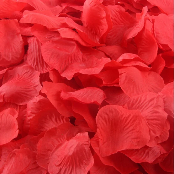 

Red Artificial Rose Petals for Wedding Decoration 500pcs Silk petalas de rosas para casamento R-003-01