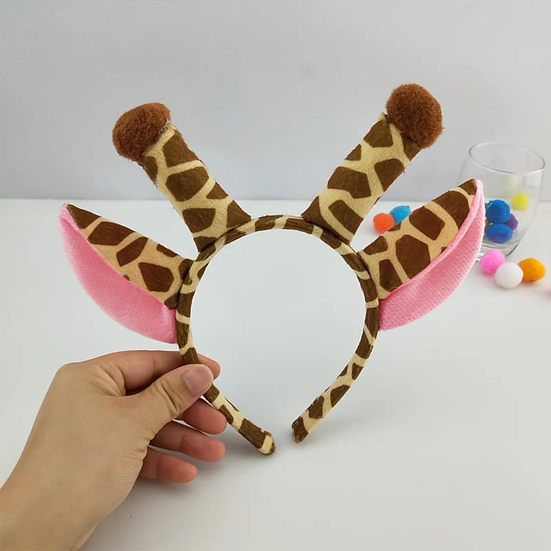Animal Ear Headband for Children Adult Birthday Party Giraffe Cosplay Costume Halloween Christmas Hair Accessories |