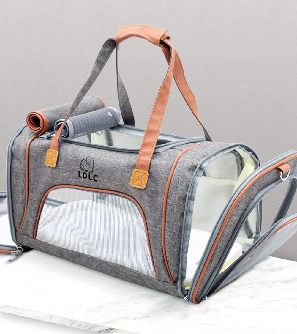 

Outdoor Cat Mesh Pet Carrier Shoulder Bag Breathable Bag For Dog Fashion Portable Carrier Comfort Backpack for Small Medium Dog