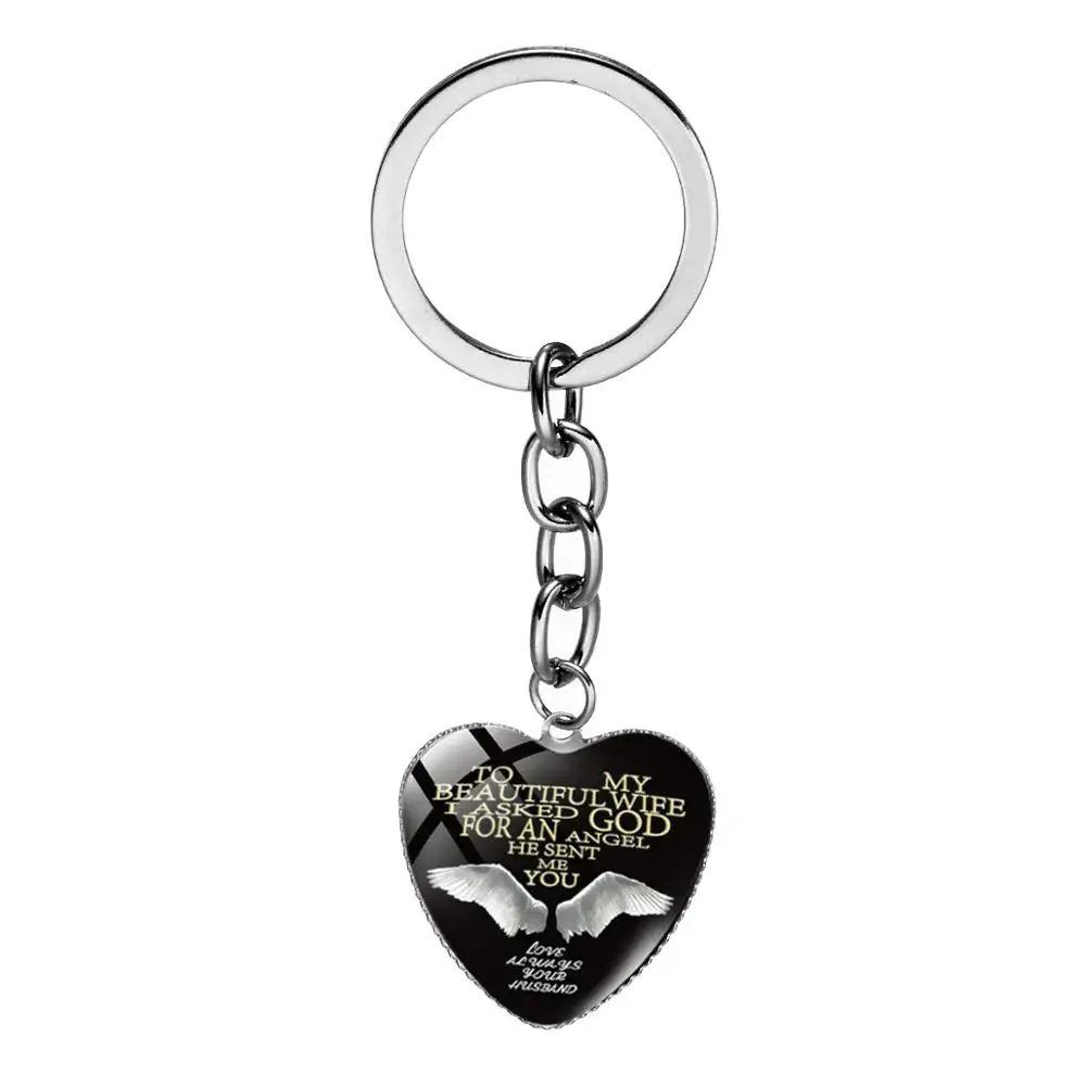 Брелок для ключей с надписью от мужа Женский креативный брелок автомобиля