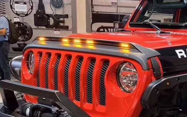 JL1153 для jeep wrangler JL 2018 + блок из песчаника со светодиодной лампой ABS передний