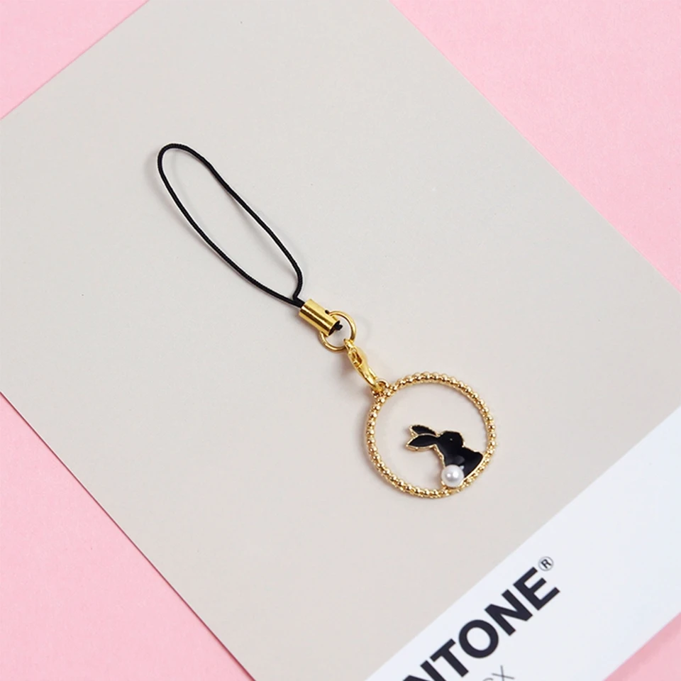 

Rabbit Smart phone Strap Lanyards for iPhone Samsung Xiaomi Huawei Luxury Girl Decor Mobile Phone Strap Rope SmartPhone Charm