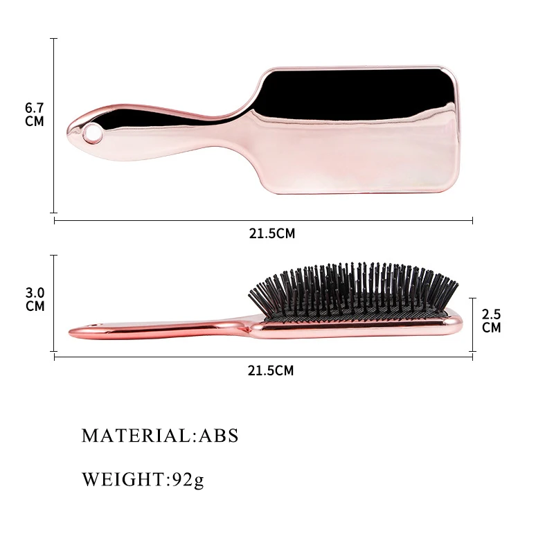 

Mirror-style Hair Comb Beauty Anti-Static Haircare Airbag Massage Hair Brush Large Plate Fluffy Hairdressing Barber Accessory