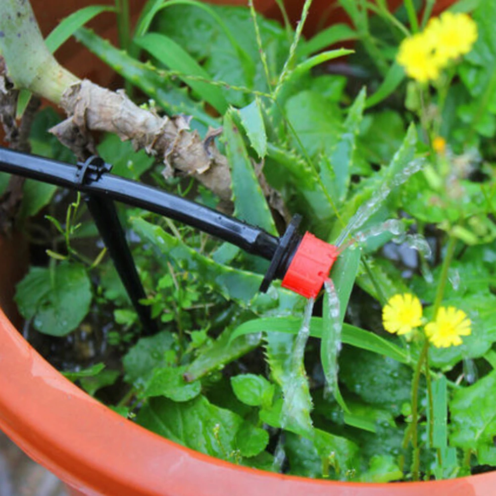 10 шт. Регулируемый капельный красный микро полив защита от засоров эмиттер