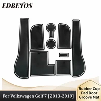 for volkswagen v w golf 7 accessories 2013 2019 non slip cup holder inserts door pocket liners center console liner mats