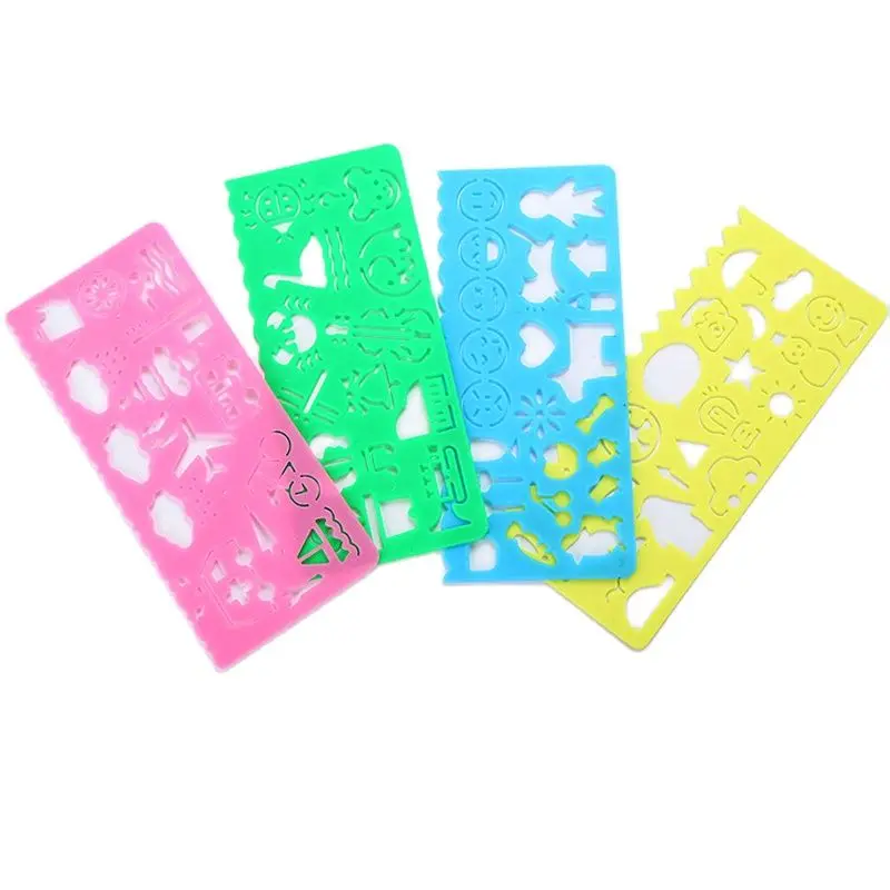 4 шт. в партии Детская клеящихся элементов многофункциональная различные Линейка