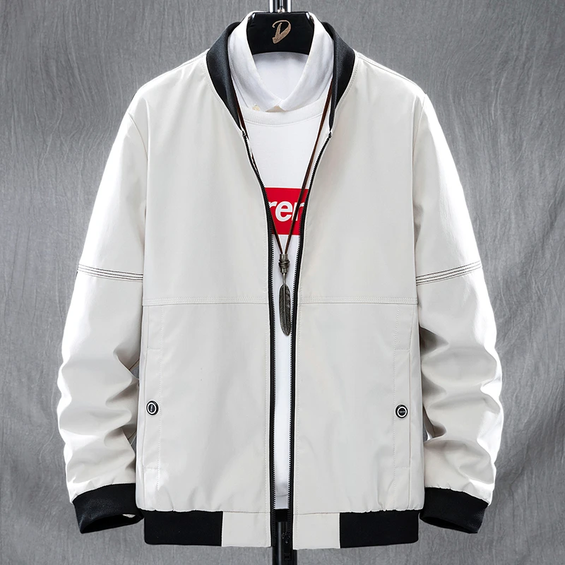 

Winter Striped Jackets Mens Pilot Bomber Jacket Male Casual Baseball Hip Hop Coats Street Trend Fashion Jacket Featured Pocket