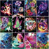 diy diamond painting abstract flower butterfly mosaic cross stitch handmade 5d diy paint full drills adults crafts home decor