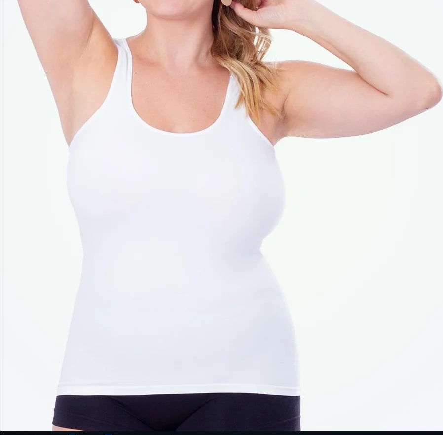 SH 0009 Body Shaper Мягкие Бесшовные утягивающие бак съемной тонкой подкладкой Cami tank топ