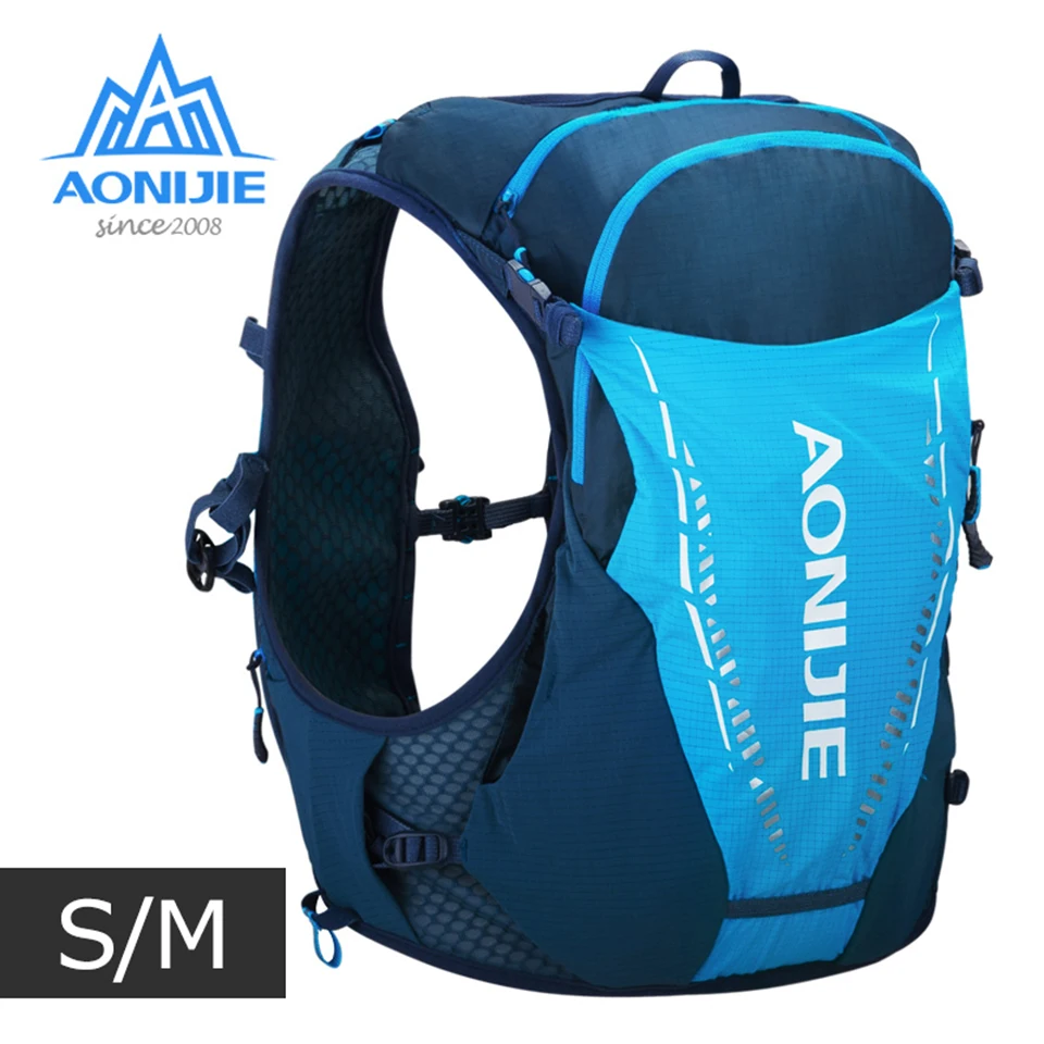 AONIJIE C9103 S/M Size Ultra Vest 10L Hydration Backpack Pack Bag With 2pcs 420ml Soft Water Flask Hiking Trail Running Marathon