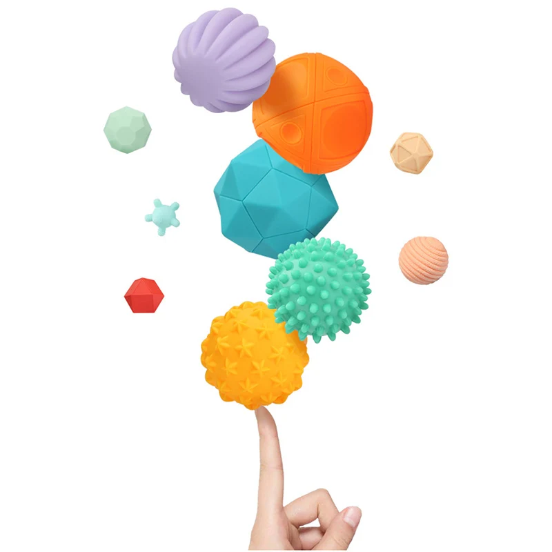 Детский резиновый мяч мягкий для рук Игрушки ванны капсульные прорезыватели