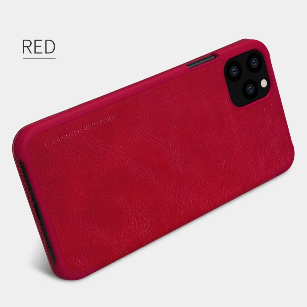Для iPhone 11 Pro Max X XR XS Max чехол Nillkin Qin роскошный Флип кожаный чехол для телефона для iPhone 11 8 7 6 6S Plus 5 5S SE