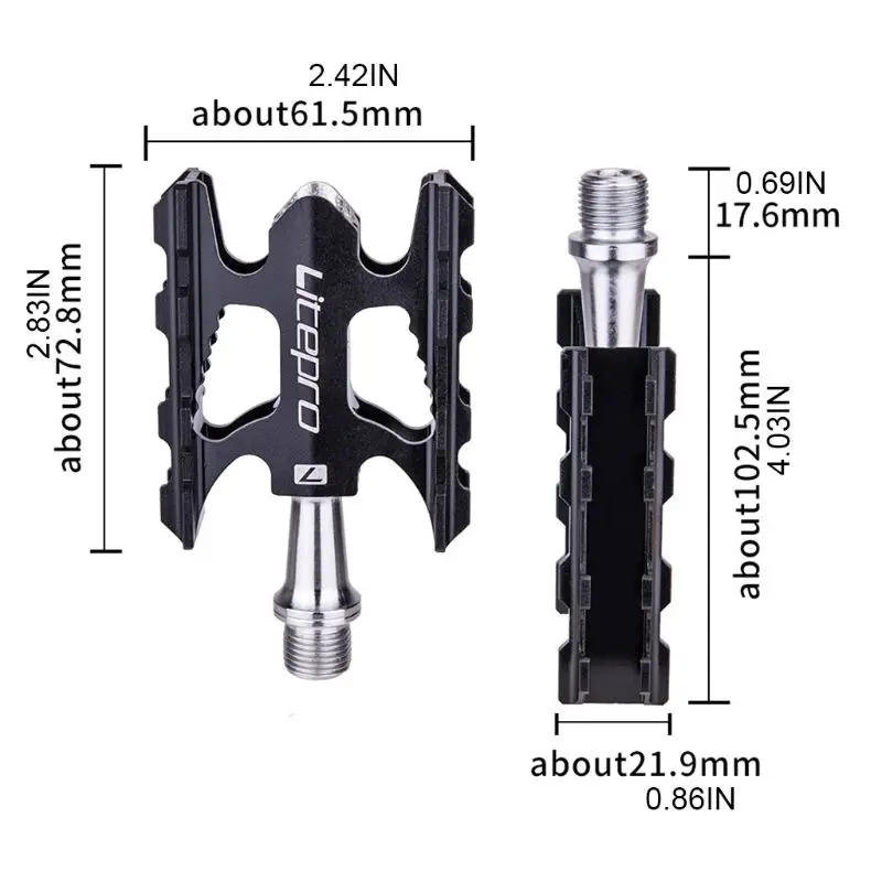 

1 Pair Mountain Bike Pedals Ultra Strong Non-Slip Aluminum Alloy Bicycle Pedals