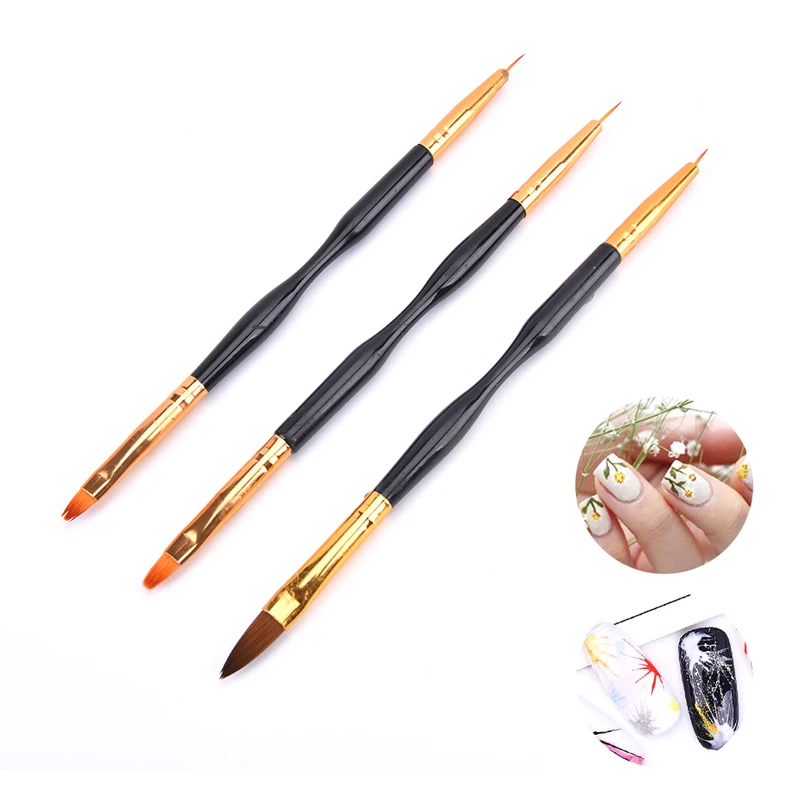 

Nail UV Gel Brush Manicure Acrylic UV Gel Polish Design Dot Brushes French Stripe Liner Pen Ultra-thin Line Drawing Nail Art