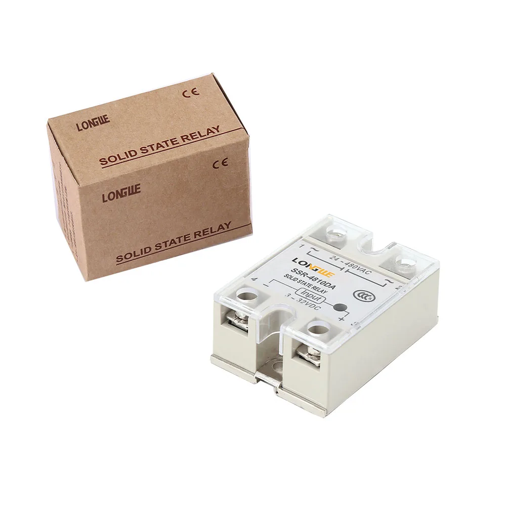 SSR 4810DA 10 100A DC контроль AC CE твердотельные реле вход 3 32VDC выход 24 480VAC (SSR DA)|Реле| |