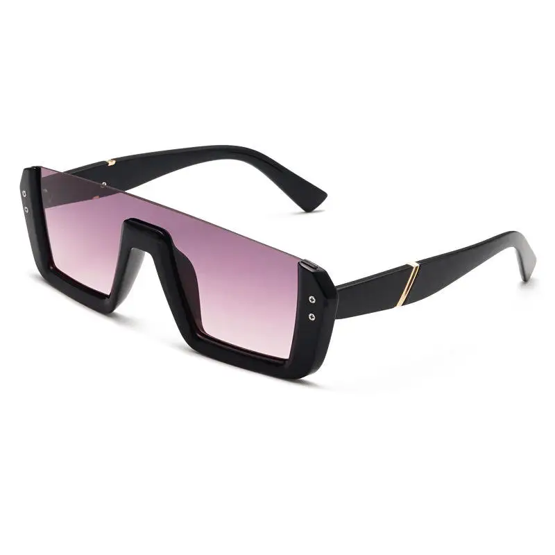 Полуоправа Квадратные Солнцезащитные очки для мужчин и женщин прямоугольная