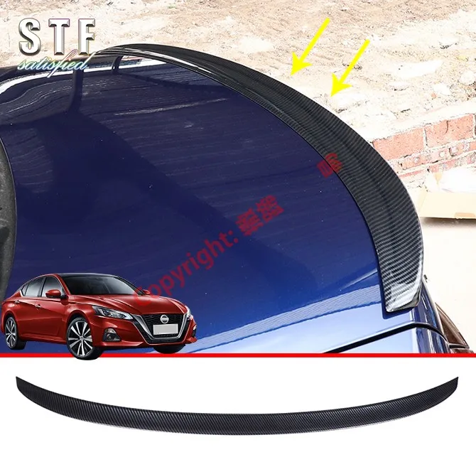 Углеродное волокно стиль задний спойлер крыло крышка отделка Литье гарнир для